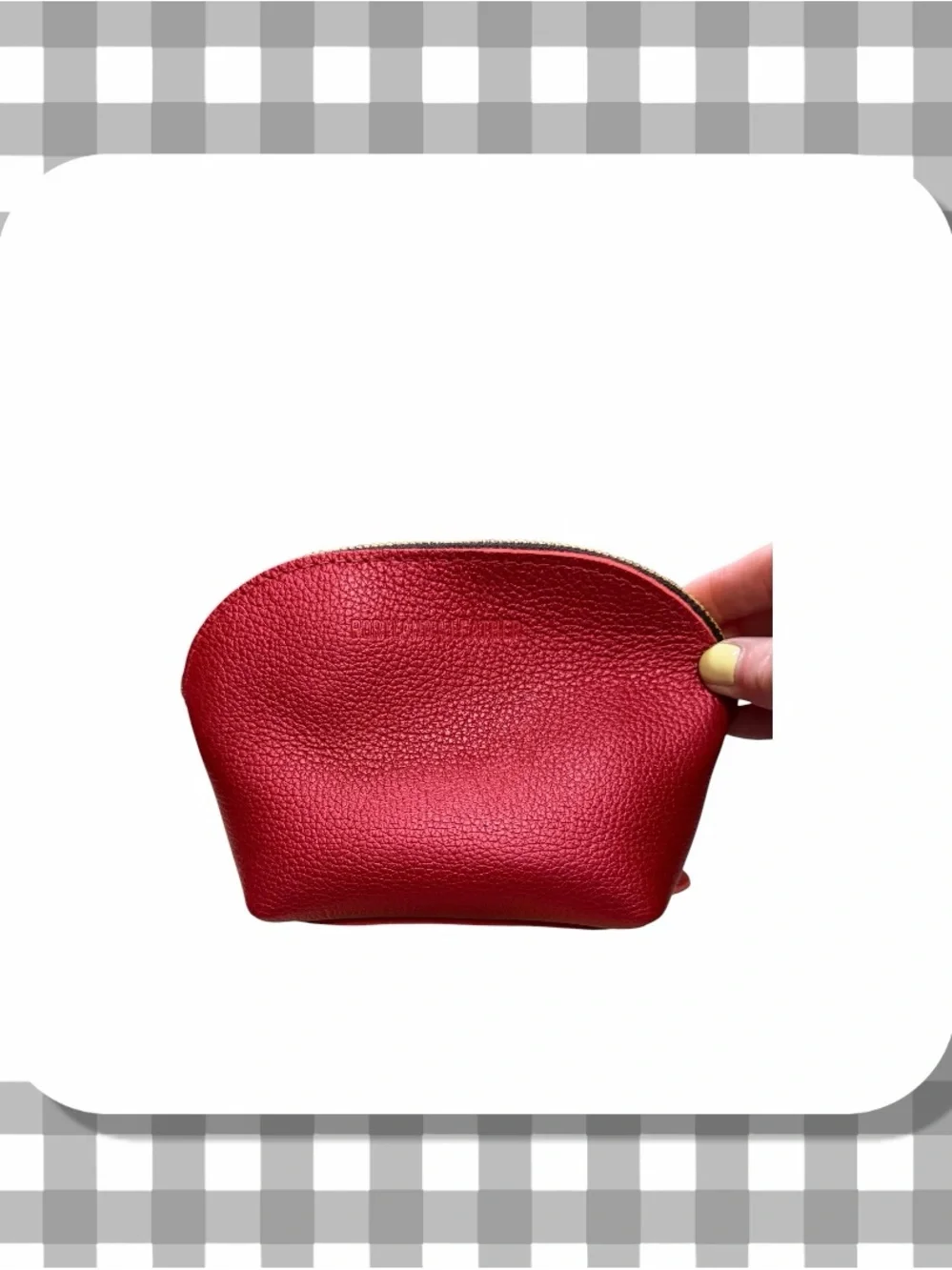 🦄 Portland Leather Bella Makeup Bag | Reba Red | Retired Product